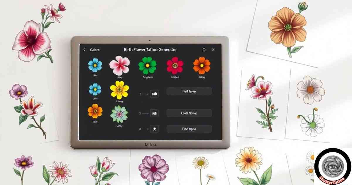 Birth Flower Tattoo Generator: Design Your Perfect Floral Ink with Ease